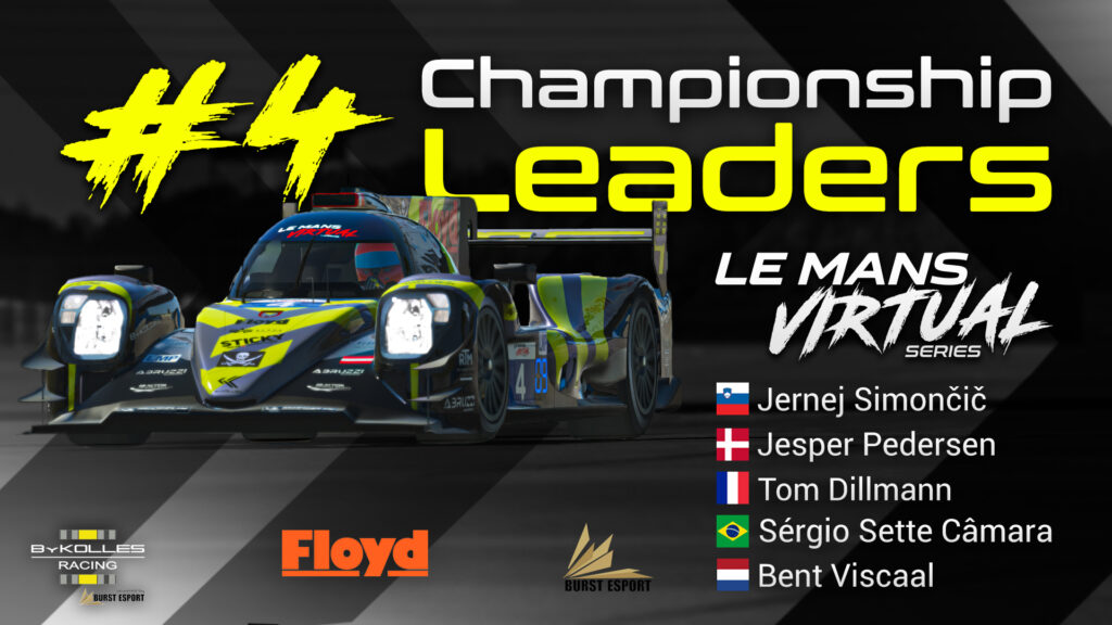#LeMansVirtual championship leders