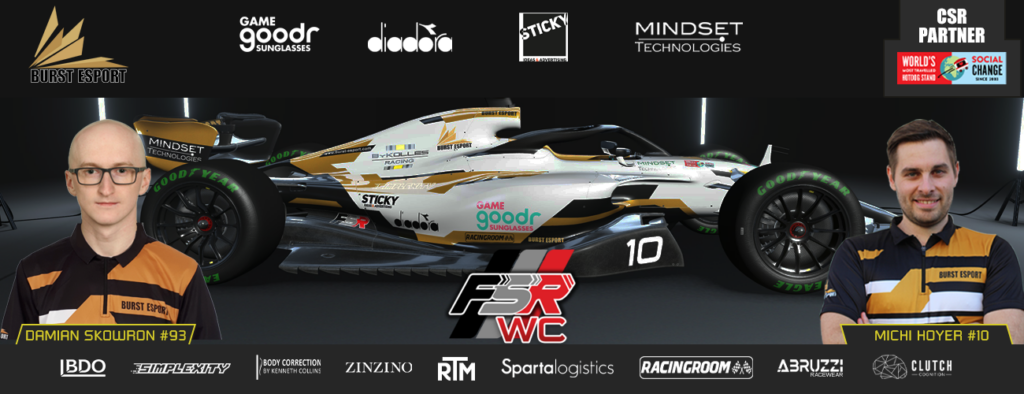 Burst Esport Formula SimRacing line-up WC