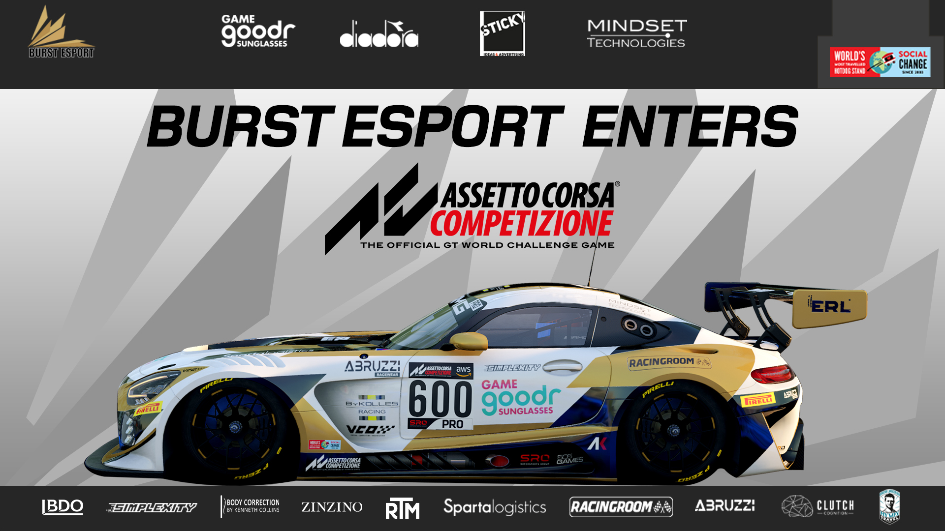 Burst Esport expands to Assetto Corsa Competizione